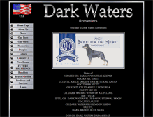 Tablet Screenshot of darkwatersrottweilers.com